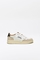 Zapatillas MEDALIST LOW-AULW-LS21 de piel WHITE/BLACK
